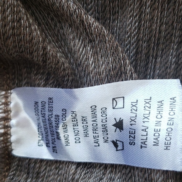 Leggings Depot Premium Quality Stretch Jeggings w/Pockets in Mocha Size 1X/2X - Picture 9 of 10